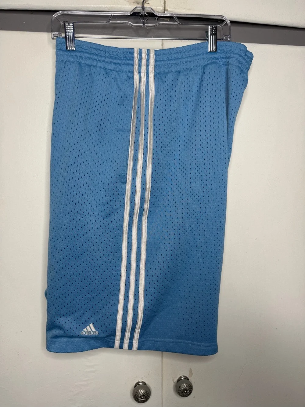 Adidas Basketball Mesh Baggy Shorts men's XL Carolina Blue Vintage 90s y2k